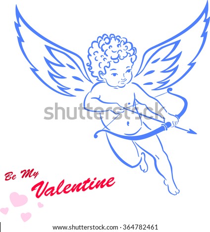 Cupid drawing for a very sweet valentine