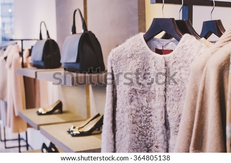 Women clothing shop Royalty-Free Stock Photo #364805138