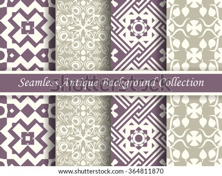Antique seamless background collection_23
Antique retro abstract pattern set collection can be used for wallpaper, web page background, surface textures.
