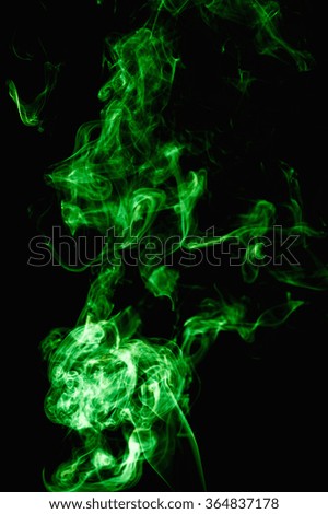 Green Smoke abstract background.