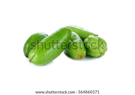 Bilimbi fruits isolated on white background