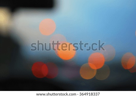 colorful bokeh light from night traffic, color bokeh background