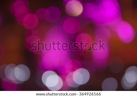 abstract pink and white color of bokeh background in the night 