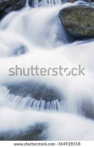 Closeup waterfalls