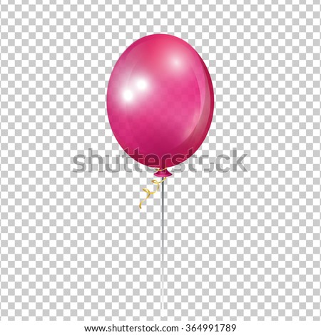 Pink transparent Ballon. 