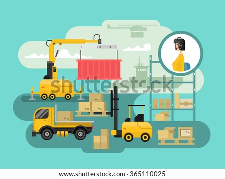 Warehouse logistics concept design