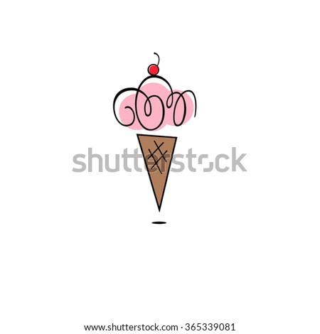 Ice Cream Cone Abstract