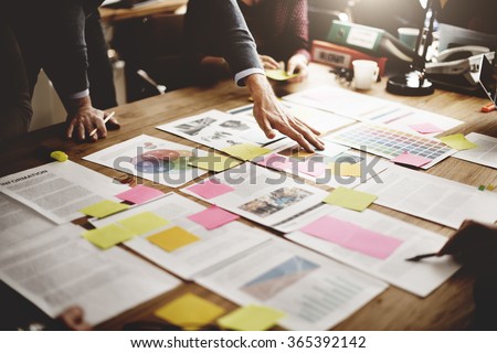 Business People Meeting Design Ideas Concept Royalty-Free Stock Photo #365392142