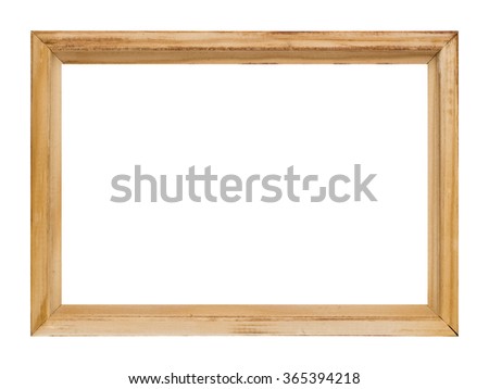photo frame isolated on white background with clipping path
