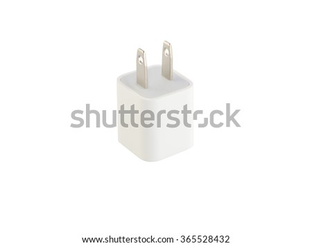 Adapter Charger on white