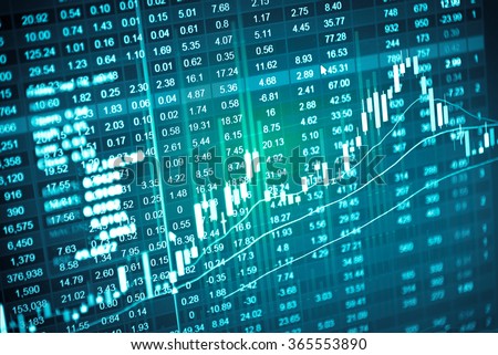 Candle stick graph chart of stock market investment trading, monotone color, Bullish point, Bearish point. trend of graph. Royalty-Free Stock Photo #365553890