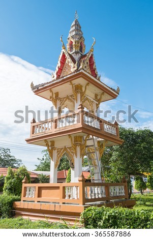 Thai temple in ratchaburi, Thailand