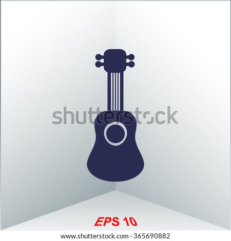 Guitar vector icon.