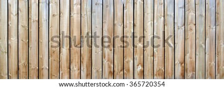 Long wood fence background panorama with natural weathered Pine timber construction. Ideal for fashion or music background for  country & western music. 
