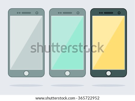 smartphone icon , vector illustration