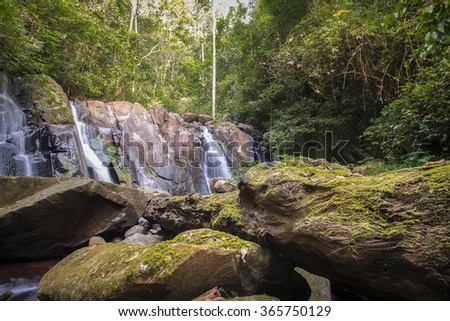 Sapum Waterfall in Nan Thailand