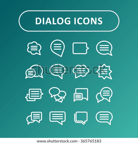 Dialog web icons