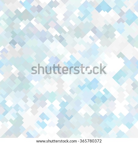 Seamless bright abstract mosaic blue background pattern with gloss