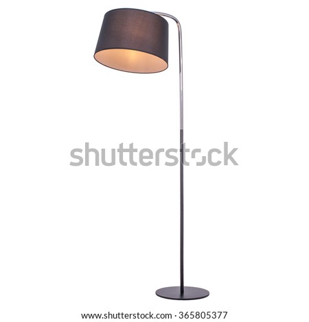 Floor lamp, isolated on white background. Royalty-Free Stock Photo #365805377