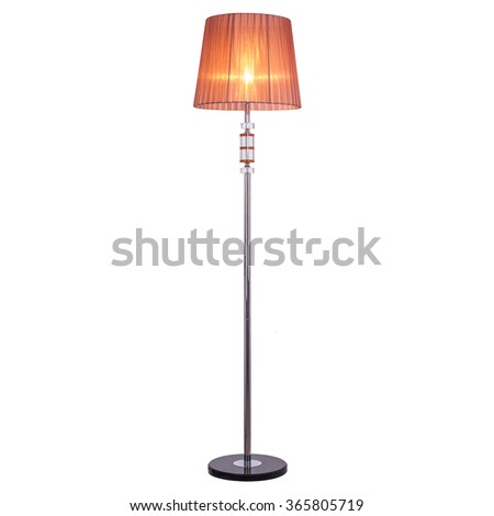 Floor lamp, isolated on white background. Royalty-Free Stock Photo #365805719