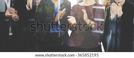 Applause Appreciation Award Cheerful Meeting Concept Royalty-Free Stock Photo #365852195