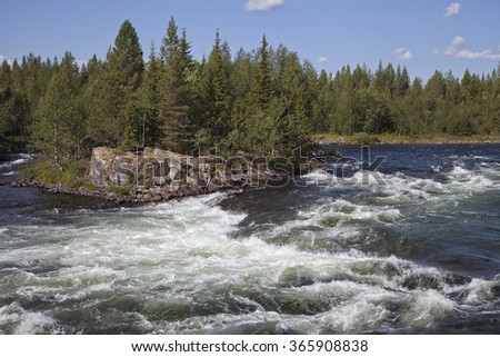 Umba river, Russia