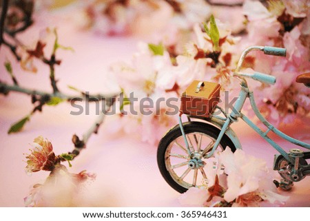 Spring concept. Almond flowers.