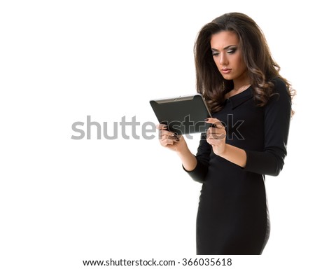 Girl with tablet