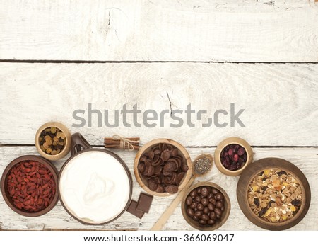 Healthy Breakfast Concept Royalty-Free Stock Photo #366069047
