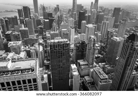 Chicago Aerial Skyline 