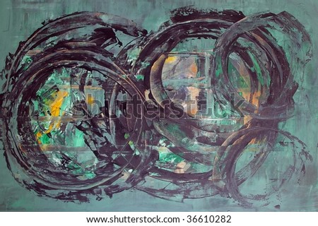 original abstract oil painting on canvas for giclee, background or concept.