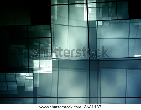 geometric square composition on dark background