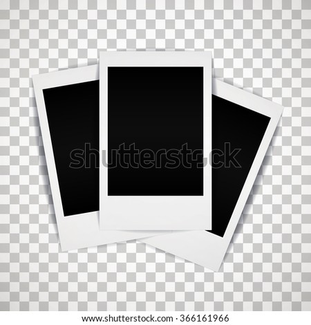 Vector photo Frame with shadow, mini size.