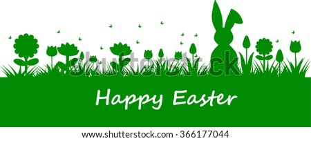 Easter meadow: Happy Easter