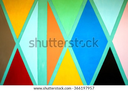 Colorful wall for background.