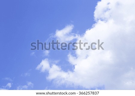 Blue Sky with Cloud