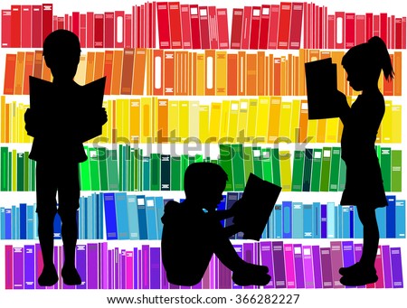 Children reading the book.