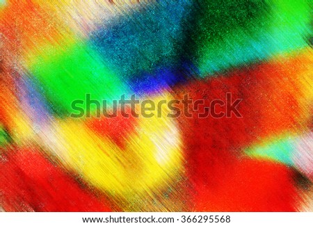 Bright colorful multicolored background, like a rainbow, painted with watercolor paint. close-up of paint spots
