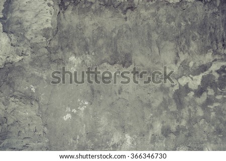 Brushed aged concrete texture background. Blue shadows. Vintage effect. 