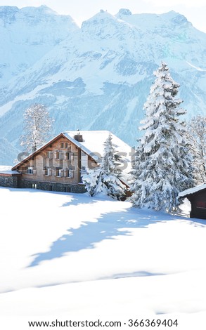 Braunwald, famous Swiss skiing resort