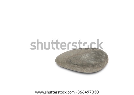 Pyramid of the stones isolated on white background 