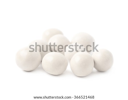 Pile of sugar coated balls 