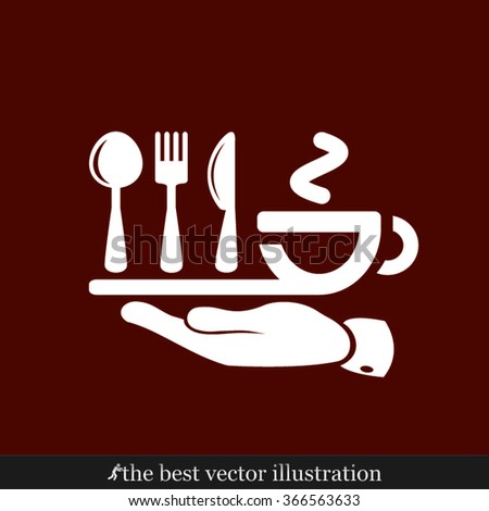 icon of fork, spoon, knife, cup