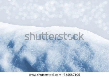 Background of snow. Winter landscape. The texture of the snow