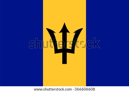 Standard Proportions and Color for Barbados Flag
