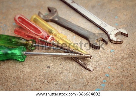 tools screwdriver with wrench