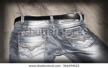 Jeans texture background with gray fabric grunge background