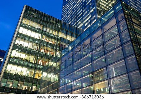  Business office building in London, England, UK Royalty-Free Stock Photo #366713036