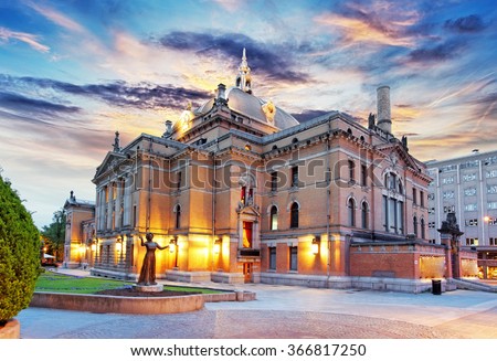 Oslo - National theater, Norway Royalty-Free Stock Photo #366817250