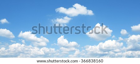 The vast blue sky and clouds sky Royalty-Free Stock Photo #366838160